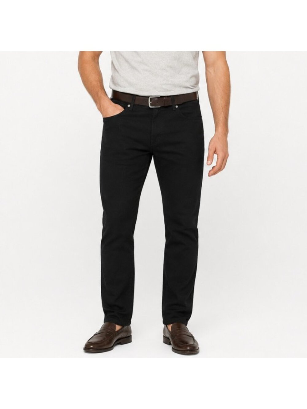 SWET Tailor Men’s Pants 34x32 Black 5 Pocket Stretch Cotton Blend Casual Slim